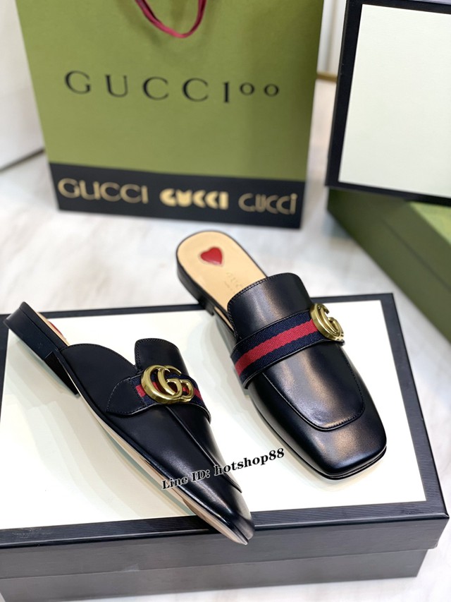 gucci古馳2022新色全新升級版本原版胎小牛皮女鞋單皮鞋 dx2911